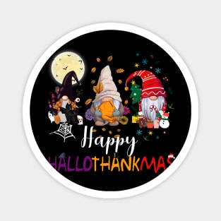 Halloween Thanksgiving Christmas Happy HalloThanksMas Magnet